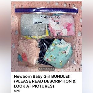 Newborn Baby Girl BUNDLE!! (PLEASE READ DESCRIPTION & LOOK AT PICTURES)